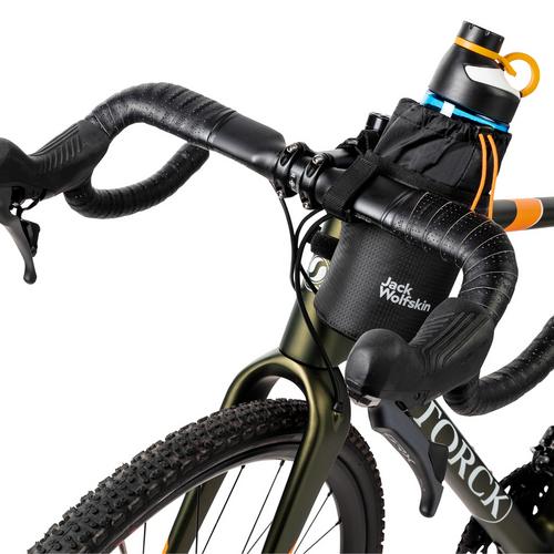 Rückansicht von Jack Wolfskin MOROBBIA SNACKY Fahrradtasche flash black