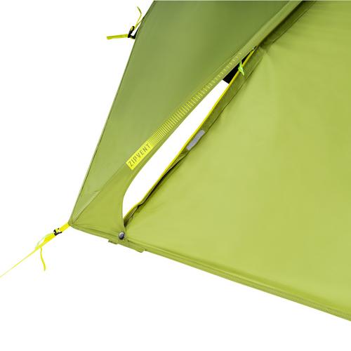 Rückansicht von Jack Wolfskin SKYROCKET III DOME Kuppelzelt ginkgo green