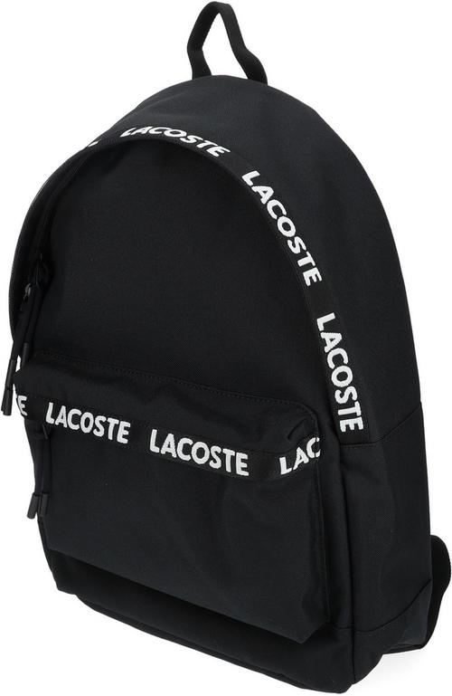 Rückansicht von Lacoste Rucksack Taschen Daypack Herren Schwarz