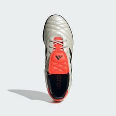 Rückansicht von adidas Copa Gloro TF Fußballschuh Fußballschuhe Off White / Core Black / Solar Red