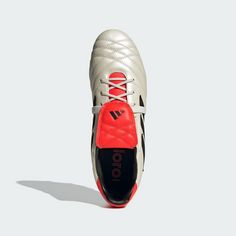 Rückansicht von adidas Copa Gloro FG Fußballschuh Fußballschuhe Off White / Core Black / Solar Red
