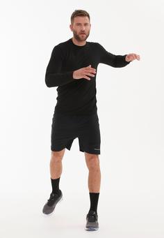 Rückansicht von Endurance Ethow Laufhoodie Herren 1001 Black