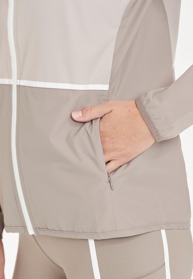 Endurance Endurance Flothar Laufjacke Damen - 3139 Driftwood - 1 | SportScheck