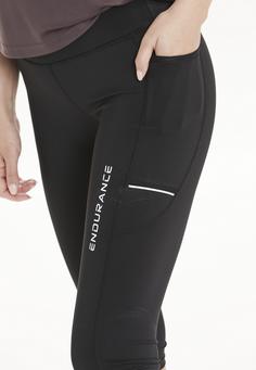 Rückansicht von Endurance Energy W 3/4 XQL 3/4-Tights Damen 1001 Black