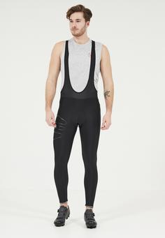 Rückansicht von Endurance Gorsk-Long Fahrradtights Herren 1001 Black