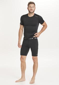 Rückansicht von Endurance Power Laufhose Herren 1001 Black