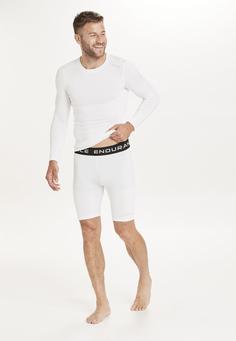 Rückansicht von Endurance Power Laufhose Herren 1002 White