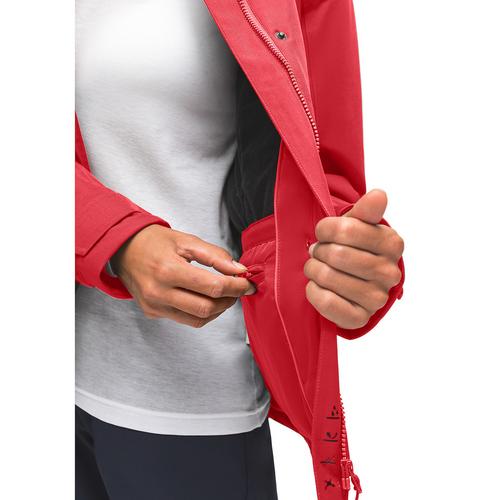 Rückansicht von Maier Sports Lisbon Skijacke Damen Fire Red