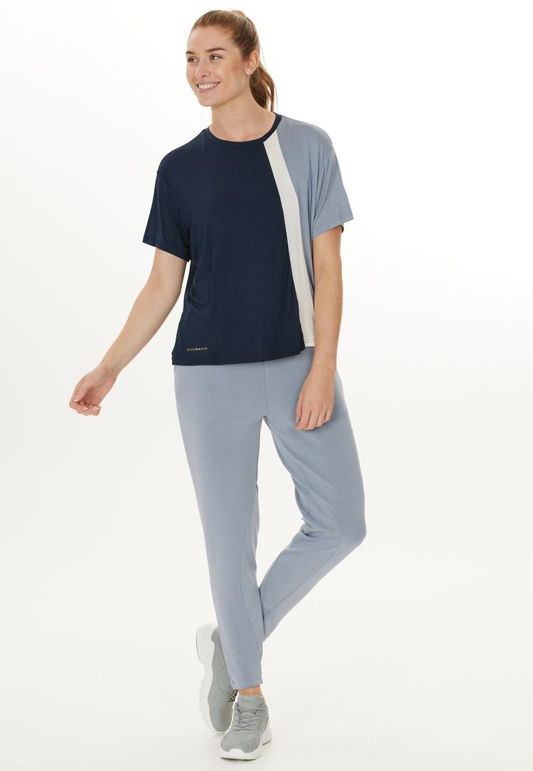 Endurance Endurance Carla Printshirt Damen - 2101 Dark Sapphire - 0 | SportScheck