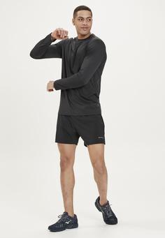 Rückansicht von ELITE LAB Sustainable X1 Elite Langarmshirt Herren 1111 Black Melange