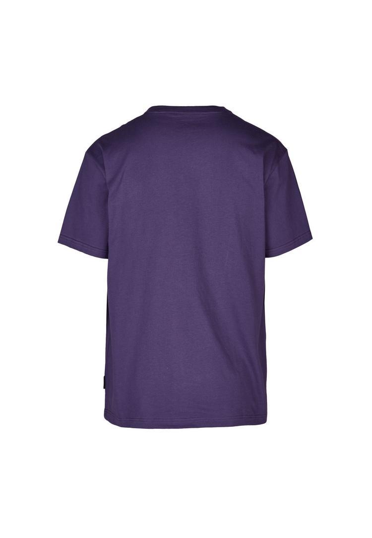 Cleptomanicx Cleptomanicx Embroidery Gull Mono T-Shirt Herren - Gothic Grape - 1 | SportScheck