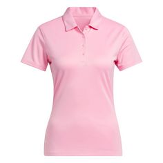 adidas Solid Performance Short Sleeve Poloshirt Poloshirt Damen Light Pink