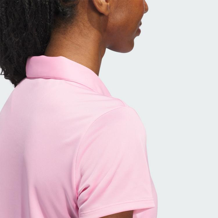 adidas adidas Solid Performance Short Sleeve Poloshirt Funktionsshirt Damen - Light Pink - 1 | SportScheck