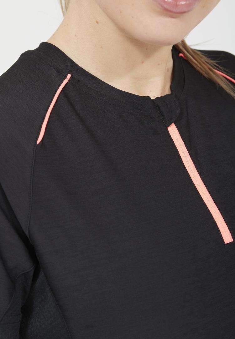 Endurance Endurance DENY W ACTIV QXL Funktionsshirt Damen - 1111 Black Melange - 1 | SportScheck