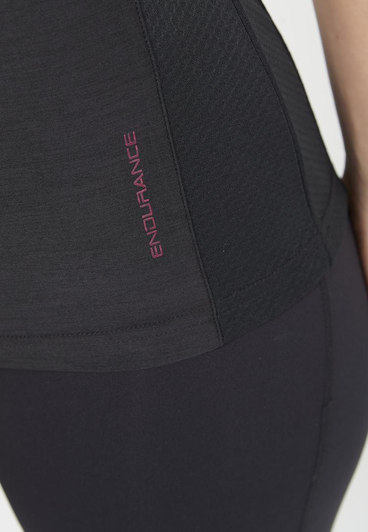 Endurance Endurance DENY W ACTIV QXL Funktionsshirt Damen - 1111 Black Melange - 3 | SportScheck