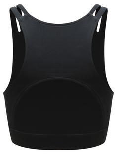 Rückansicht von YOGISTAR Sport-BH Damen schwarz