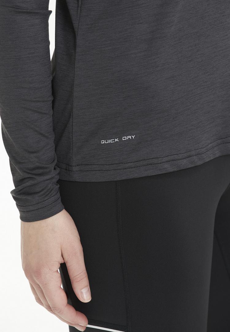 Endurance Endurance Maje Melange Langarmshirt Damen - 1001 Black - 1 | SportScheck