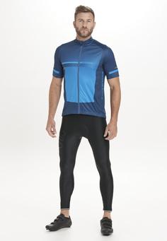 Rückansicht von Endurance Gorsk M Long XQL Fahrradtights Herren schwarz