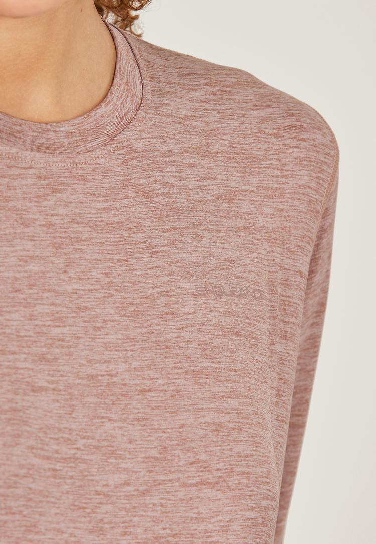 Endurance Endurance Maje Melange Langarmshirt Damen - 1082 Shadow Gray - 0 | SportScheck