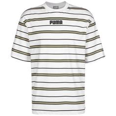 PUMA Modern Basics Advanced T-Shirt Herren weiß / oliv