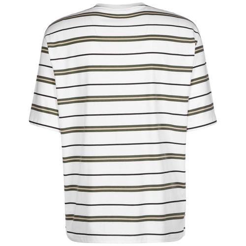Rückansicht von PUMA Modern Basics Advanced T-Shirt Herren weiß / oliv