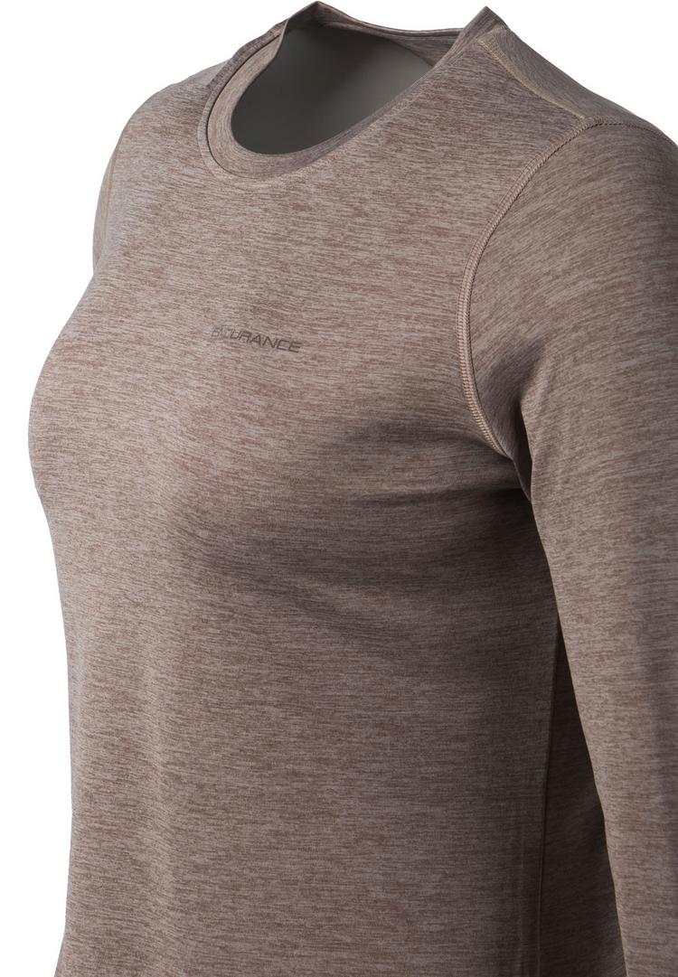 Endurance Endurance Maje Melange Langarmshirt Damen - 1082 Shadow Gray - 0 | SportScheck
