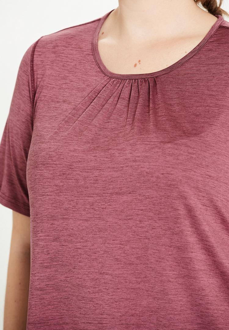 Q by Endurance Q by Endurance BREE MELANGE Funktionsshirt Damen - 4132 Tawny Port - 0 | SportScheck