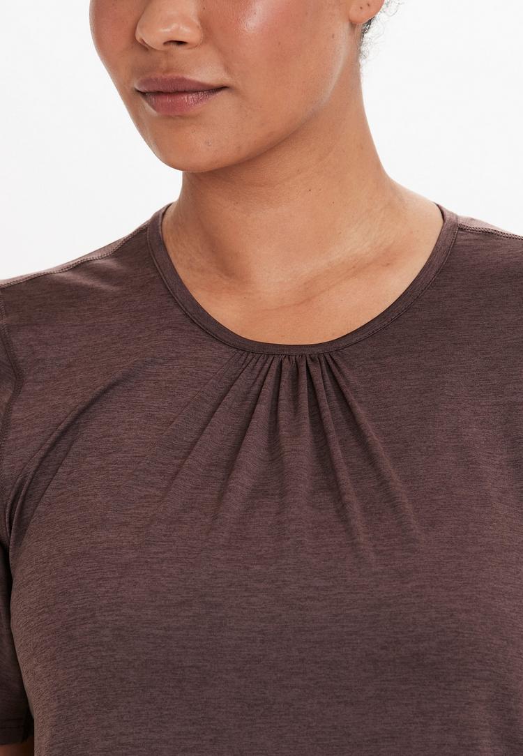 Q by Endurance Q by Endurance BREE MELANGE Funktionsshirt Damen - 4150 Purple Grape - 3 | SportScheck