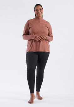 Rückansicht von Q by Endurance Fermier Langarmshirt Damen 5127 Marron