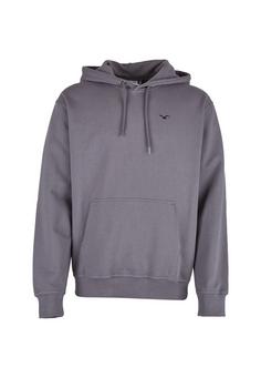 Cleptomanicx Ligull Boxy Hoodie Herren Lava Smoke