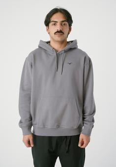 Rückansicht von Cleptomanicx Ligull Boxy Hoodie Herren Lava Smoke