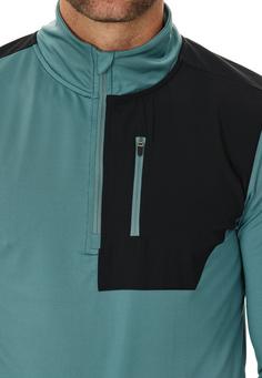 Rückansicht von Endurance Breger Laufhoodie Herren 3164 North Atlantic