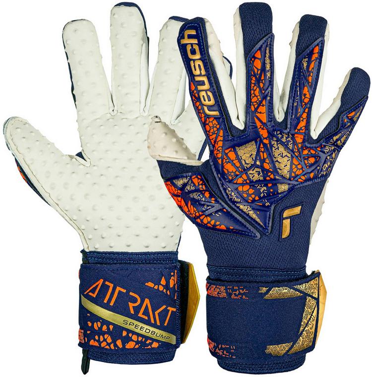 Reusch Reusch Attrakt SpeedBump Torwarthandschuhe - 4410 premium blue/gold - 0 | SportScheck