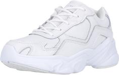 Rückansicht von Athlecia CHUNKY Leather Trainers Sneaker Damen 1002 White