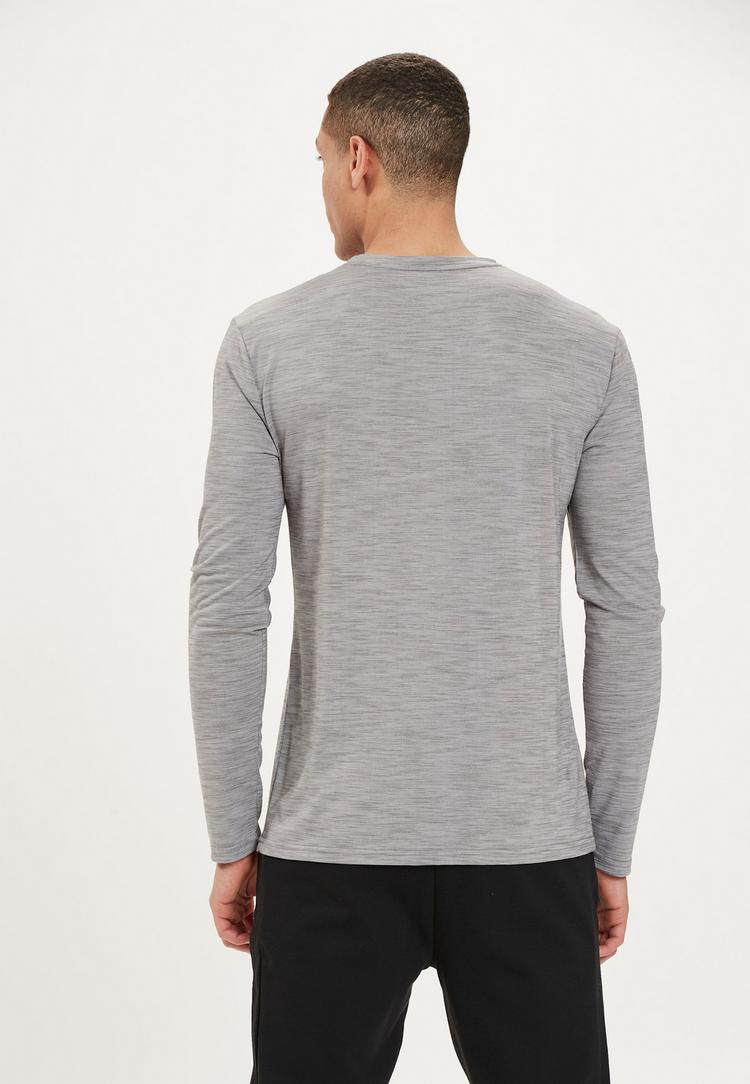 Virtus Virtus JOKERS M L/S Langarmshirt Herren - 1038 Mid Grey Melange - 3 | SportScheck