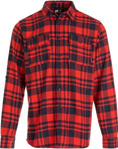 Whistler Flannel Langarmhemd Herren 4009 Chinese Red