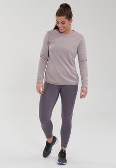 Rückansicht von Endurance Leah Langarmshirt Damen 1126 Gull Gray