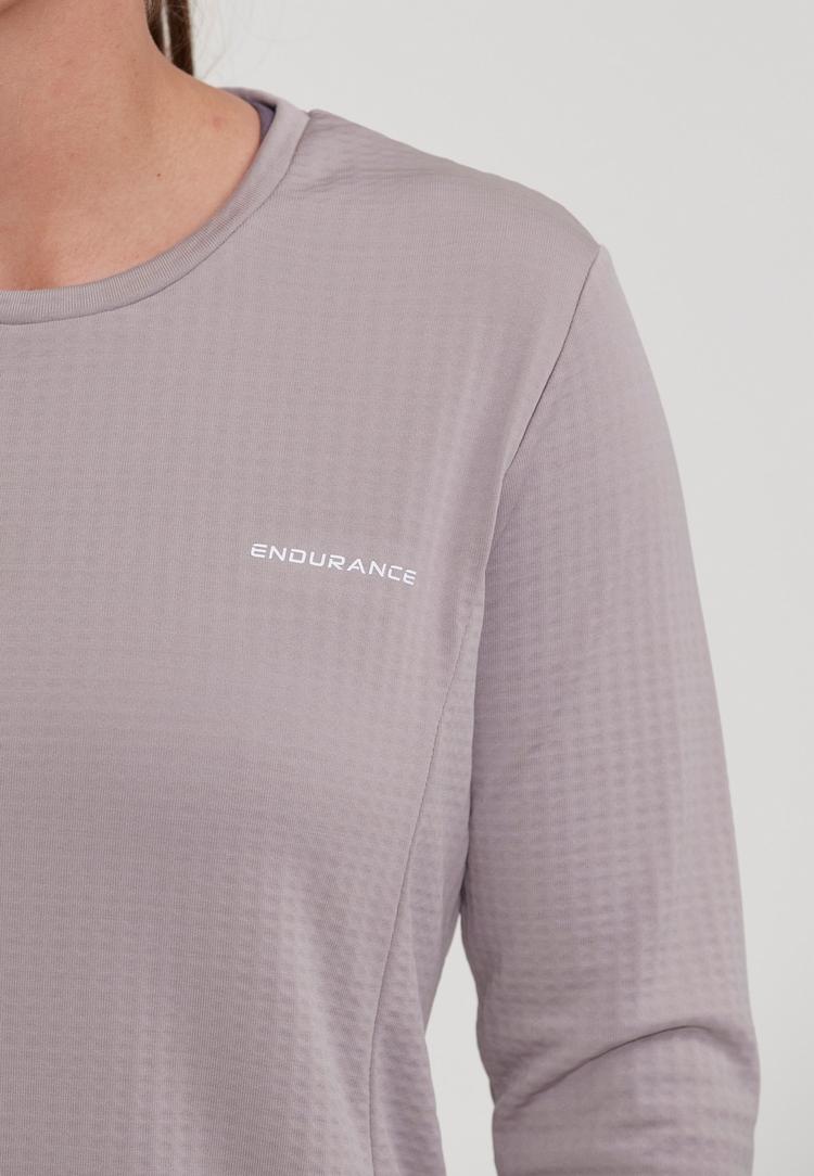 Endurance Endurance Leah Langarmshirt Damen - 1126 Gull Gray - 3 | SportScheck
