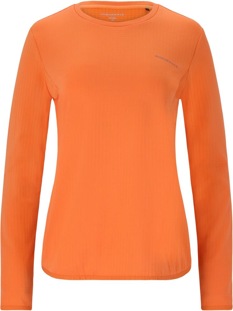 Endurance Endurance Leah Langarmshirt Damen - 5126 Tangerine - 0 | SportScheck
