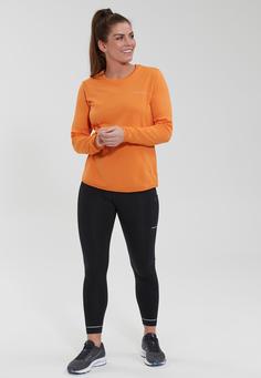 Rückansicht von Endurance Leah Langarmshirt Damen 5126 Tangerine