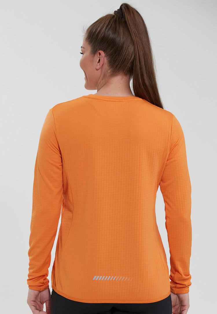 Endurance Endurance Leah Langarmshirt Damen - 5126 Tangerine - 2 | SportScheck