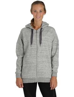 Rückansicht von Athlecia Bola Melange Sweatjacke Damen 1005 Light Grey