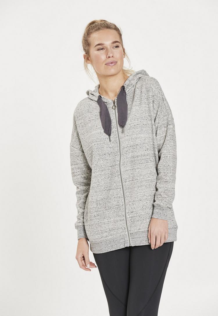 Athlecia Athlecia Bola Melange Sweatjacke Damen - 1005 Light Grey - 2 | SportScheck