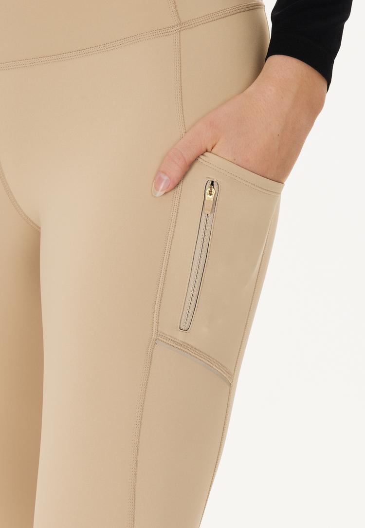 Endurance Endurance THADEA POCKET  XQL Tights Damen - 1136 Simply Taupe - 1 | SportScheck