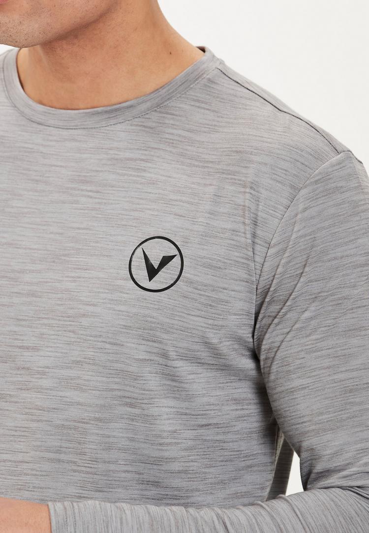 Virtus Virtus JOKERS M L/S Langarmshirt Herren - 1038 Mid Grey Melange - 1 | SportScheck
