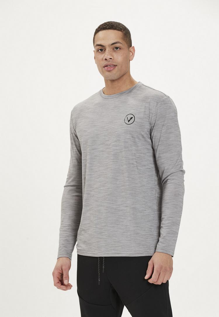 Virtus Virtus JOKERS M L/S Langarmshirt Herren - 1038 Mid Grey Melange - 2 | SportScheck