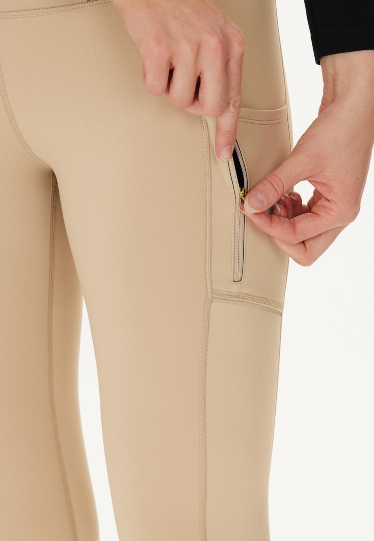 Endurance Endurance THADEA POCKET  XQL Tights Damen - 1136 Simply Taupe - 1 | SportScheck