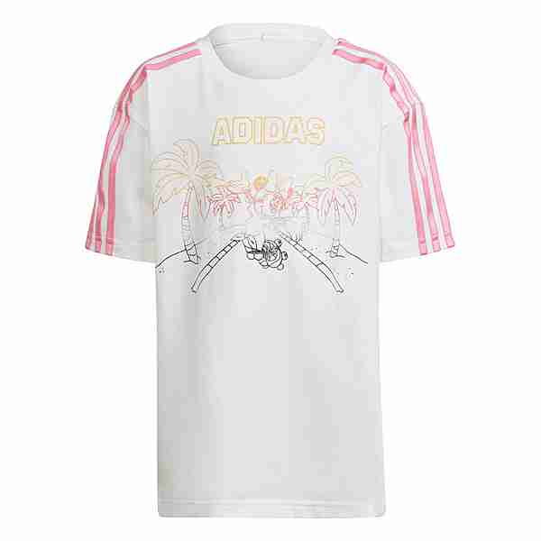 adidas adidas x Disney Minnie Maus T-Shirt T-Shirt Kinder White / Bliss Pink / Multicolor