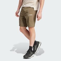 Rückansicht von adidas Terrex Xperior Mid Shorts Funktionsshorts Herren Olive Strata