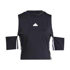 adidas Express All-Gender Crop-Shirt T-Shirt Damen Black / White